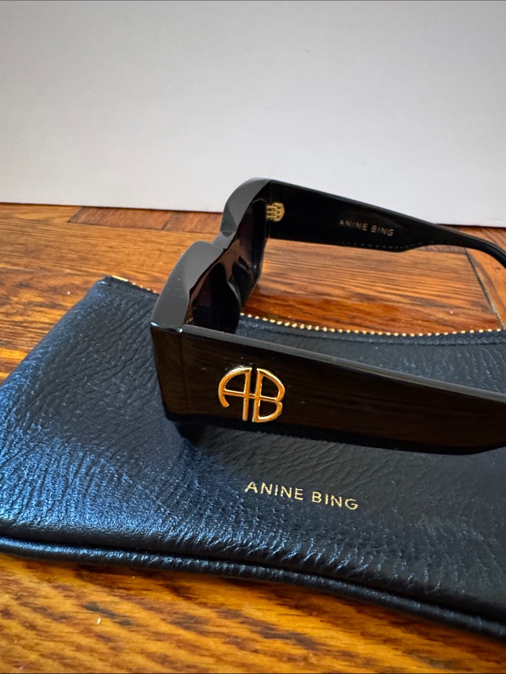 Anine Bing Black Oversized Square Sunglasses - Picture 5 of 6